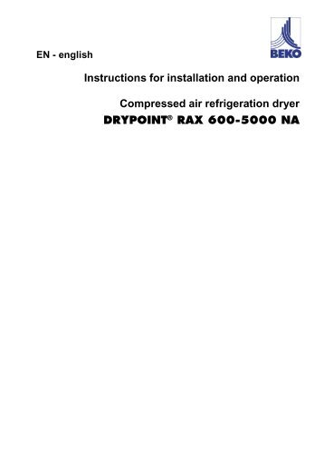 RAx Series 600-5000 - Beko