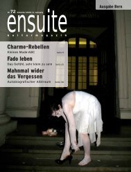 ensuite - kulturmagazin // kulturagenda.ch 2008