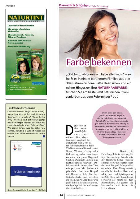 Ihr Magazin für gesundes Leben - FlippingPages.de