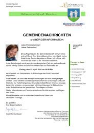 Gemeindenachrichten - Gemeinde Petronell-Carnuntum