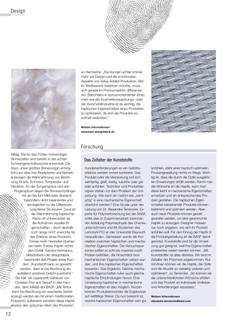 plastics - Das Kunststoff-Magazin der BASF 2/2007