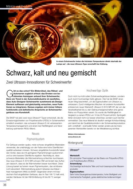plastics - Das Kunststoff-Magazin der BASF 2/2007