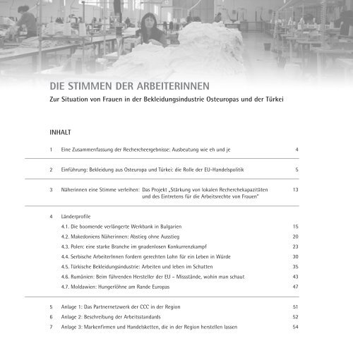 Die Stimmen der Arbeiterinnen - Christliche Initiative Romero eV