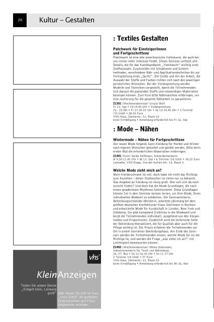 Programmheft 02/2005 - Iserlohn