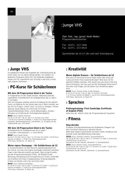 Programmheft 02/2005 - Iserlohn