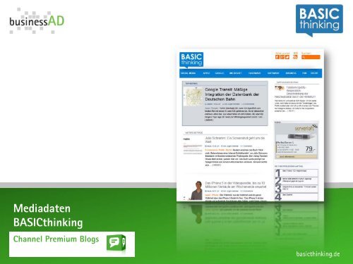 Mediadaten basicthinking.de - businessAD