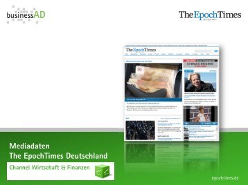 Mediadaten Epoch Times online - businessAD