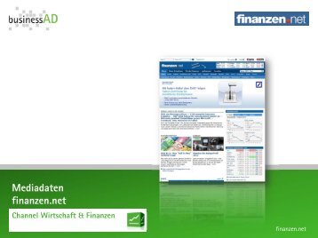 Mediadaten Finanzen.net - businessAD