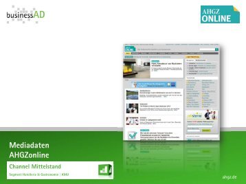 Mediadaten ahgz.de - businessAD