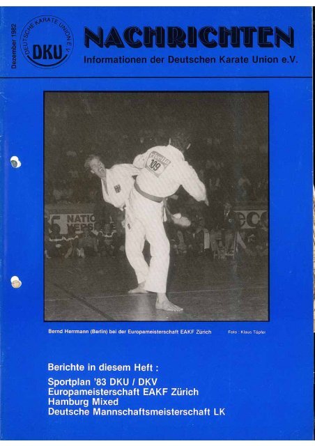 DKU-Nachrichten Nr. 4 - Chronik des Karate