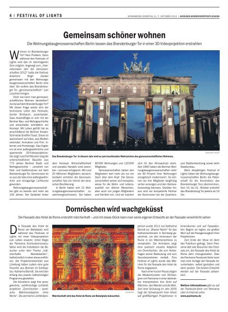 Viele Wege führen zum Festival of Lights - Berliner Zeitung