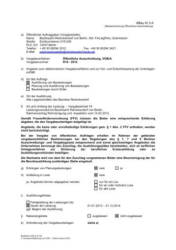R18-2012 Rahmenvertrag Rohreinigung 18.10.12 - Die ...