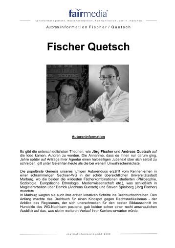 Fischer Quetsch - fairmedia gmbh