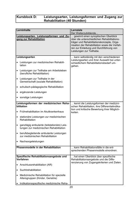 (Muster-)Kursbuch Sozialmedizin [PDF] - Bundesärztekammer