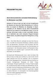 pressemitteilung - Akademie der Gesundheit Berlin/Brandenburg eV