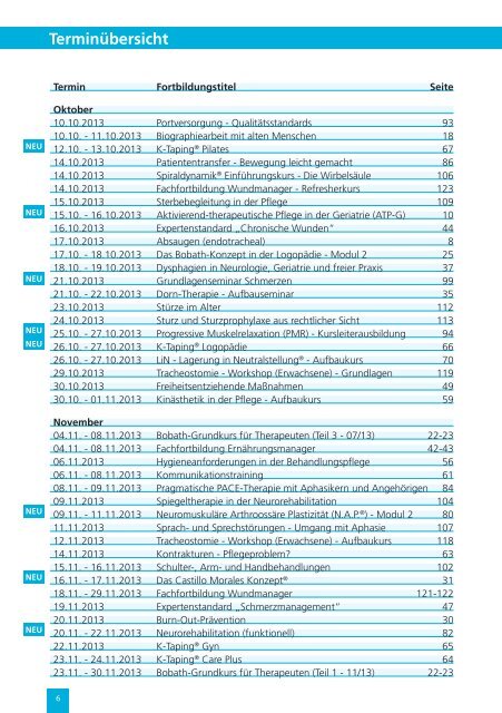 Kursprogramm 2013 - Evangelisches Geriatriezentrum Berlin