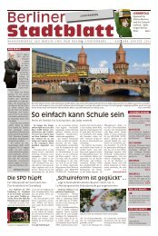 Berlin leben. In Ihren eigenen vier Wänden. - Berliner Stadtblatt