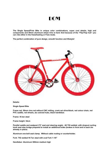 Unique Color Combinations single speed/fixie bike in unique color combinations - dom Unique Color Combinations single speed/fixie bike in unique color combinations - dom