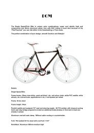 The Single Speed/Fixie Bike  in unique color combinations ... - Dom