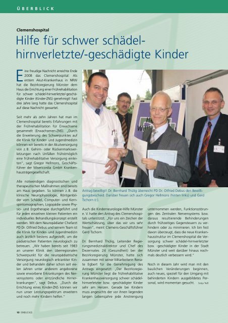 inhalt - Misericordia GmbH Krankenhausträgergesellschaft