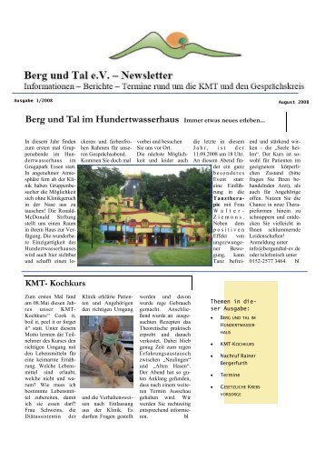 KMT- Kochkurs - Berg und Tal e.V.