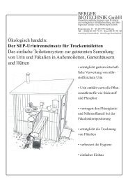 Der SEP-Urintrenneinsatz für Trockentoiletten - Berger Biotechnik ...