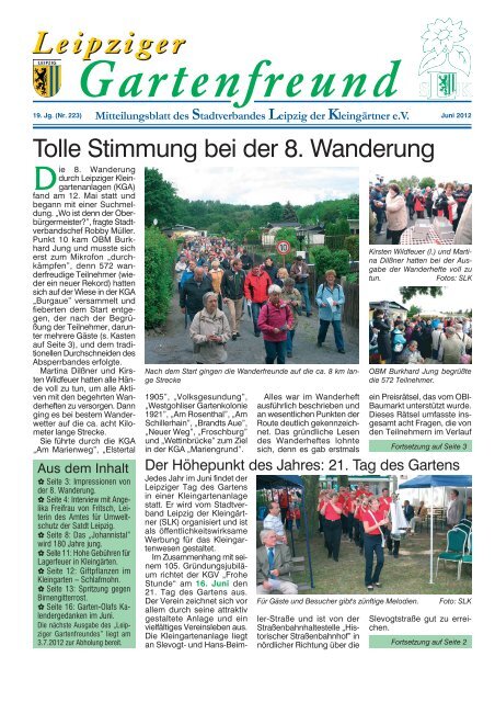 Gartenfreund Stadtverband Leipzig Der Kleingartner Ev