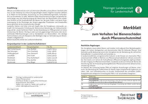 Merkblatt - Thüringer Landesanstalt für Landwirtschaft