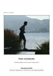 Freizeit- und Laufparadies - Mattsee