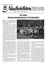 20 Jahre Donauschwabenhaus in Frankenthal - Donaudeutsche ...