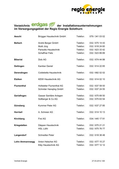 PDF Verzeichnis Installationsunternehmungen - Regio Energie ...