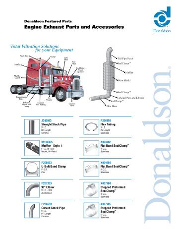 Engine Exhaust Parts and Accessories - Donaldson Company, Inc.