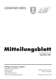 Mitteilungsblatt - Gemeinde Berg