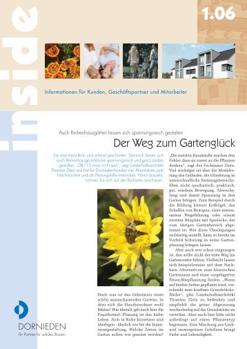 Der Weg zum Gartenglück - Dornieden Generalbau GmbH