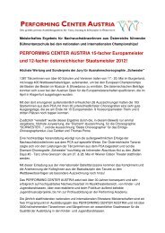 PERFORMING CENTER AUSTRIA 15-facher Europameister und 12 ...