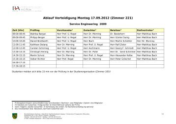 SE 2009 - staatliche Studienakademie Leipzig