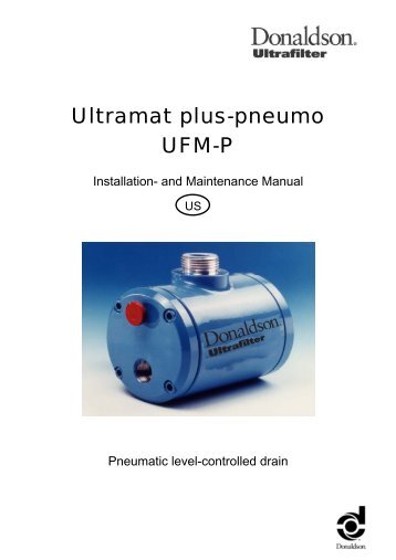 Ultramat plus-pneumo UFM-P - Donaldson Company, Inc.