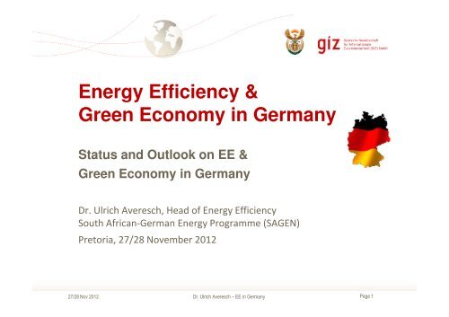 Energy Efficiency & Green Economy in Germany