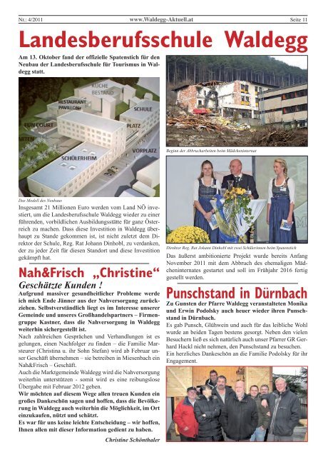 Zeitung Waldegg Aktuell.indd - Waldegg-Aktuell - SPÖ