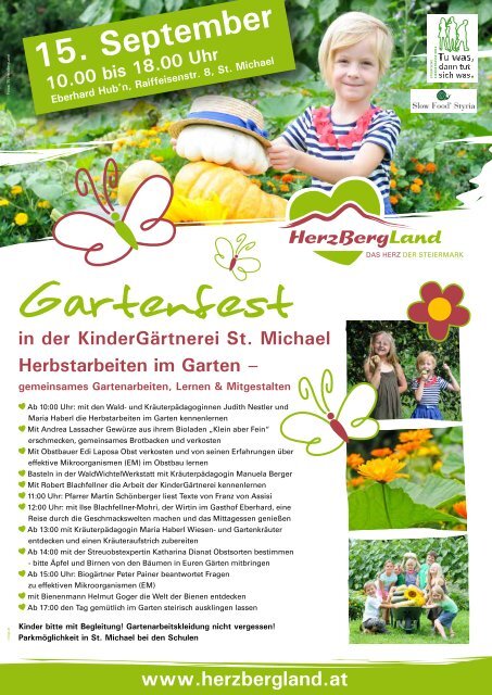 Gartenfest - KinderGärtnerei