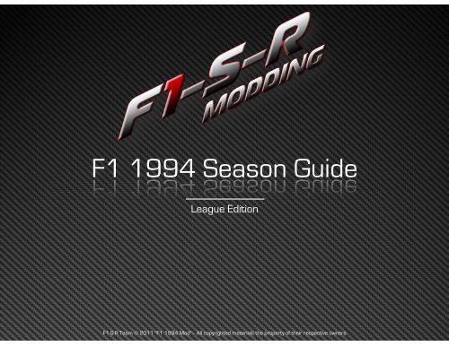 F1SR f194 Season Guide LE 1st edition - for full site visit cmsracing ...