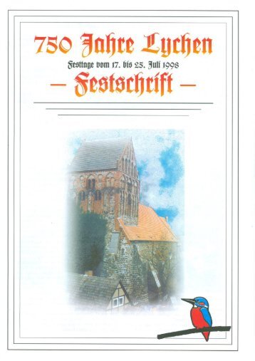 Festschrift zur 750 Jahrfeier Lychens - 1998 (3,2MB