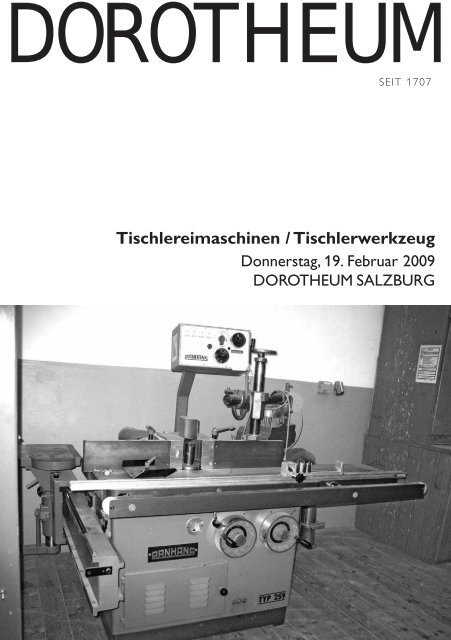 Tischlereimaschinen / Tischlerwerkzeug - Dorotheum