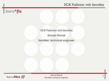 3CX Failover mit berofos