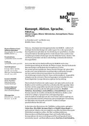 Konzept. Aktion. Sprache. - mumok