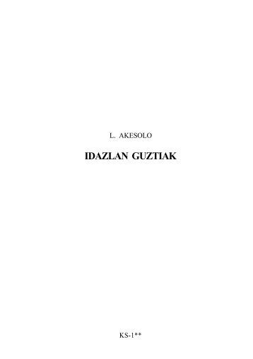 Idazlan guztiak 2 - Euskerazaintza