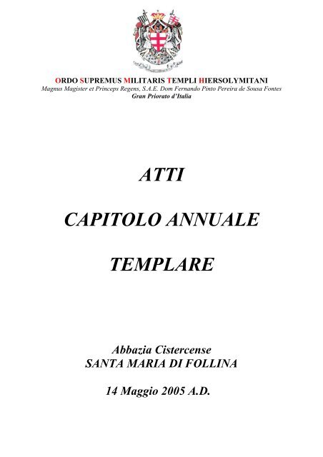 centro studi templari “ amos rossi di raccogliano “ osmth