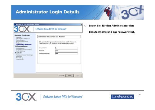 Systemeinstellungen - net-point ag