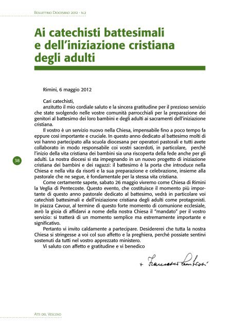 Bollettin - Diocesi di Rimini