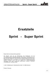 Ersatzteile Sprint - Super Sprint